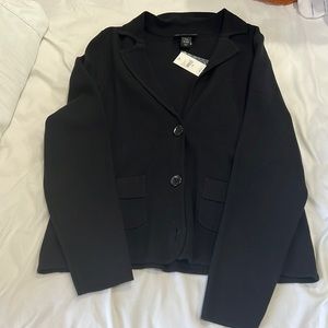 Lane Bryant Black sweater with buttons and pockets